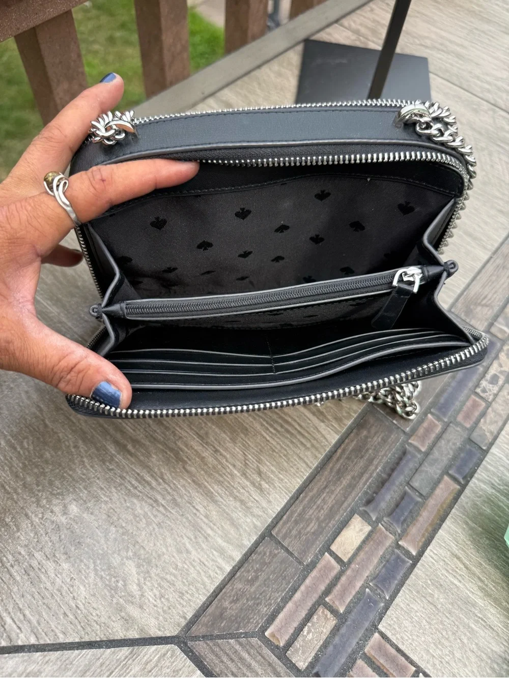 EUC Kate Spade New York Adel Double Zip Crossbody Bag Colorblock
